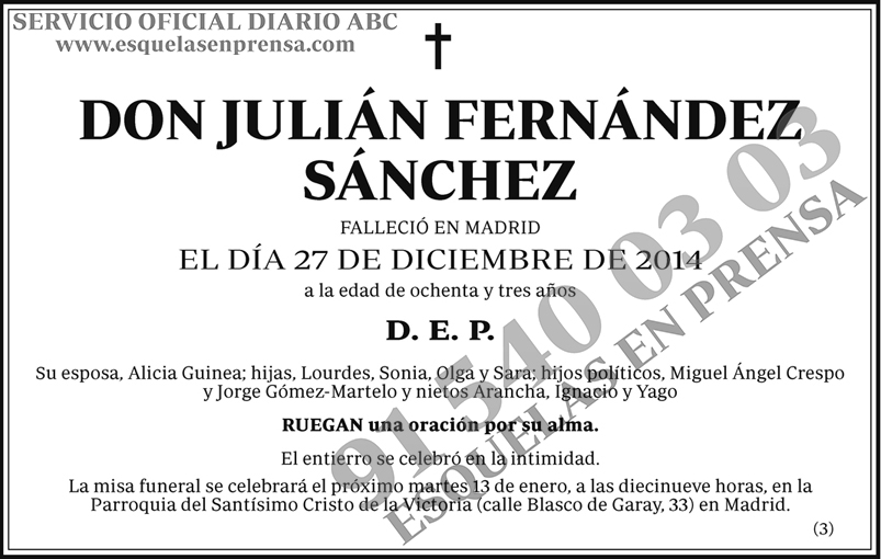 Julián Fernández Sánchez